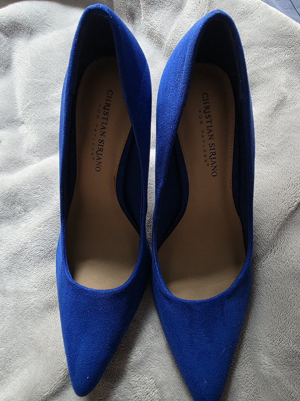 Christian Siriano Cobalt Blue Pointed-Toe Pumps